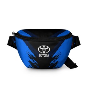 Поясная сумка 3D с принтом TOYOTA SPORT COLLECTION в Екатеринбурге, 100% полиэстер | плотная ткань, ремень с регулируемой длиной, внутри несколько карманов для мелочей, основное отделение и карман с обратной стороны сумки застегиваются на молнию | auto | automobile | car | machine | motor | motor car | sport car | toyota | автомашина | бренд | легковой автомобиль | марка | спортивный автомобиль | тачка