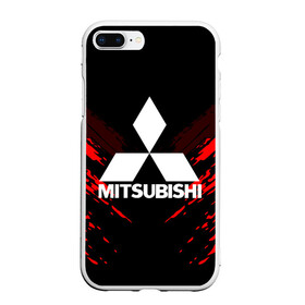 Чехол для iPhone 7Plus/8 Plus матовый с принтом MITSUBISHI SPORT COLLECTION в Екатеринбурге, Силикон | Область печати: задняя сторона чехла, без боковых панелей | Тематика изображения на принте:  машина | марка | митсубиси