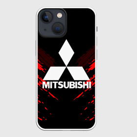 Чехол для iPhone 13 mini с принтом MITSUBISHI SPORT COLLECTION в Екатеринбурге,  |  | Тематика изображения на принте:  машина | марка | митсубиси