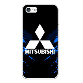 Чехол для iPhone 5/5S матовый с принтом MITSUBISHI SPORT COLLECTION в Екатеринбурге, Силикон | Область печати: задняя сторона чехла, без боковых панелей | Тематика изображения на принте:  машина | марка | митсубиси