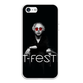 Чехол для iPhone 5/5S матовый с принтом T-Fest_2 в Екатеринбурге, Силикон | Область печати: задняя сторона чехла, без боковых панелей | Тематика изображения на принте: t fest | tfest | незборецкий | т фест | тифест