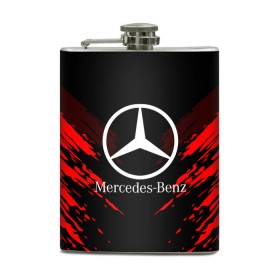 Фляга с принтом MERCEDES-BENZ SPORT COLLECTION в Екатеринбурге, металлический корпус | емкость 0,22 л, размер 125 х 94 мм. Виниловая наклейка запечатывается полностью | auto | automobile | car | machine | mercedes benz | motor | motor car | sport car | автомашина | бренд | легковой автомобиль | марка | мерседес | спортивный автомобиль | тачка