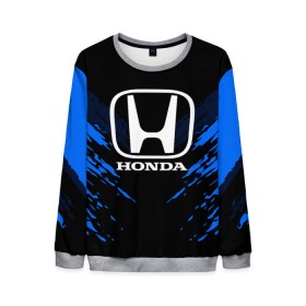 Мужской свитшот 3D с принтом HONDA SPORT COLLECTION в Екатеринбурге, 100% полиэстер с мягким внутренним слоем | круглый вырез горловины, мягкая резинка на манжетах и поясе, свободная посадка по фигуре | Тематика изображения на принте: auto | automobile | car | honda | machine | motor | motor car | sport car | автомашина | бренд | легковой автомобиль | марка | спортивный автомобиль | тачка | хонда