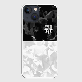 Чехол для iPhone 13 mini с принтом FC BARCELONA (BARCA) | ФК БАРСЕЛОНА в Екатеринбурге,  |  | fc | fc barcelona | fcb | fly emirates | ronaldo | абстракция | барселона | геометрия | зож | клуб | месси | мяч | реал мадрид | спорт | спортивные | футбол | футбольный клуб | эмблема