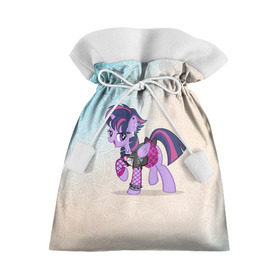 Подарочный 3D мешок с принтом My Little Pony в Екатеринбурге, 100% полиэстер | Размер: 29*39 см | мой маленький пони | мультфильм
