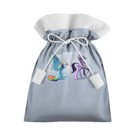 Подарочный 3D мешок с принтом My Little Pony в Екатеринбурге, 100% полиэстер | Размер: 29*39 см | 