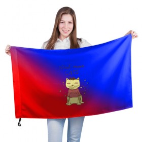 Флаг 3D с принтом Нужен еще котик в Екатеринбурге, 100% полиэстер | плотность ткани — 95 г/м2, размер — 67 х 109 см. Принт наносится с одной стороны | cat | взгляд | кот | кот хипстер | котёнок | котятки | котятушки | кошечки | кошка | мордочка