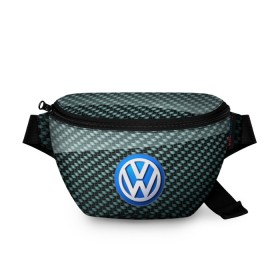 Поясная сумка 3D с принтом Volkswagen SPORT в Екатеринбурге, 100% полиэстер | плотная ткань, ремень с регулируемой длиной, внутри несколько карманов для мелочей, основное отделение и карман с обратной стороны сумки застегиваются на молнию | 