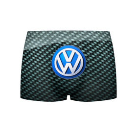 Мужские трусы 3D с принтом Volkswagen SPORT в Екатеринбурге, 50% хлопок, 50% полиэстер | классическая посадка, на поясе мягкая тканевая резинка | 