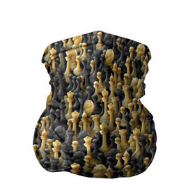 Бандана-труба 3D с принтом Шахматы в Екатеринбурге, 100% полиэстер, ткань с особыми свойствами — Activecool | плотность 150‒180 г/м2; хорошо тянется, но сохраняет форму | игра | настолка | настольная | паттерн | пешка | толпа | ферзь | фигуры