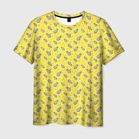 Мужская футболка 3D с принтом Ананас в Екатеринбурге, 100% полиэфир | прямой крой, круглый вырез горловины, длина до линии бедер | ананас | еда | фрукты