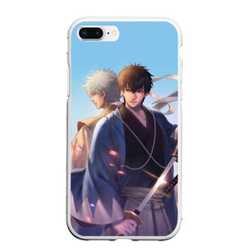 Чехол для iPhone 7Plus/8 Plus матовый с принтом Gintama в Екатеринбурге, Силикон | Область печати: задняя сторона чехла, без боковых панелей | anime | gintama | kagura | sakata gintoki | аниме | гинтама