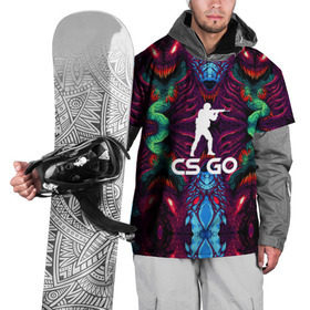 Накидка на куртку 3D с принтом CS GO hyper beast collection в Екатеринбурге, 100% полиэстер |  | Тематика изображения на принте: скоростной зверь