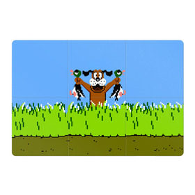 Магнитный плакат 3Х2 с принтом Duck Hunt в Екатеринбурге, Полимерный материал с магнитным слоем | 6 деталей размером 9*9 см | Тематика изображения на принте: 8 bit | 8 бит | dendy | dog | duck | hunt | nes | nintendo | oldschool | pixel art | денди | игра | нинтендо | охота | собака