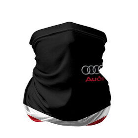 Бандана-труба 3D с принтом Audi Black & Red в Екатеринбурге, 100% полиэстер, ткань с особыми свойствами — Activecool | плотность 150‒180 г/м2; хорошо тянется, но сохраняет форму | Тематика изображения на принте: audi | ауди | кольца | красный | машина | черный