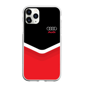 Чехол для iPhone 11 Pro Max матовый с принтом Audi Black & Red в Екатеринбурге, Силикон |  | Тематика изображения на принте: audi | ауди | кольца | красный | машина | черный