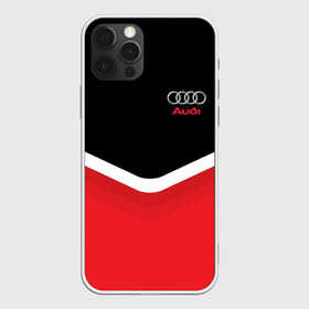 Чехол для iPhone 12 Pro Max с принтом Audi Black & Red в Екатеринбурге, Силикон |  | audi | ауди | кольца | красный | машина | черный