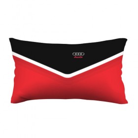 Подушка 3D антистресс с принтом Audi Black & Red в Екатеринбурге, наволочка — 100% полиэстер, наполнитель — вспененный полистирол | состоит из подушки и наволочки на молнии | audi | ауди | кольца | красный | машина | черный