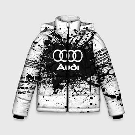 Зимняя куртка для мальчиков 3D с принтом Audi в Екатеринбурге, ткань верха — 100% полиэстер; подклад — 100% полиэстер, утеплитель — 100% полиэстер | длина ниже бедра, удлиненная спинка, воротник стойка и отстегивающийся капюшон. Есть боковые карманы с листочкой на кнопках, утяжки по низу изделия и внутренний карман на молнии. 

Предусмотрены светоотражающий принт на спинке, радужный светоотражающий элемент на пуллере молнии и на резинке для утяжки | audi | auto | automobile | car | carbon | machine | motor | motor car | sport car | автомашина | ауди | бренд | легковой автомобиль | марка | спортивный автомобиль | тачка