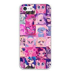 Чехол для iPhone 5/5S матовый с принтом My Little Pony Ahegao в Екатеринбурге, Силикон | Область печати: задняя сторона чехла, без боковых панелей | 