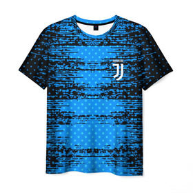 Мужская футболка 3D с принтом Juventus sport uniform в Екатеринбурге, 100% полиэфир | прямой крой, круглый вырез горловины, длина до линии бедер | 