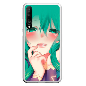 Чехол для Honor P30 с принтом Miku Ahegao в Екатеринбурге, Силикон | Область печати: задняя сторона чехла, без боковых панелей | вокалоид | зеленоволосая девушка | мику ахегао | хатсуне мику