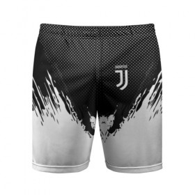 Мужские шорты 3D спортивные с принтом Juventus black 2018 в Екатеринбурге,  |  | 