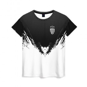 Женская футболка 3D с принтом Monaco black 2018 в Екатеринбурге, 100% полиэфир ( синтетическое хлопкоподобное полотно) | прямой крой, круглый вырез горловины, длина до линии бедер | 