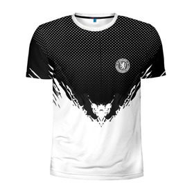 Мужская футболка 3D спортивная с принтом Chelsea black 2018 в Екатеринбурге, 100% полиэстер с улучшенными характеристиками | приталенный силуэт, круглая горловина, широкие плечи, сужается к линии бедра | Тематика изображения на принте: football | soccer | челси