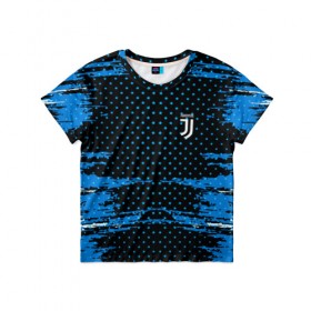 Детская футболка 3D с принтом Juventus abstract collection в Екатеринбурге, 100% гипоаллергенный полиэфир | прямой крой, круглый вырез горловины, длина до линии бедер, чуть спущенное плечо, ткань немного тянется | football | soccer | ювентус
