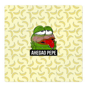 Магнитный плакат 3Х3 с принтом Ahegao Pepe в Екатеринбурге, Полимерный материал с магнитным слоем | 9 деталей размером 9*9 см | 