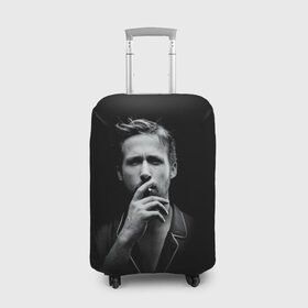 Чехол для чемодана 3D с принтом Ryan Gosling в Екатеринбурге, 86% полиэфир, 14% спандекс | двустороннее нанесение принта, прорези для ручек и колес | ryan gosling | актер | райан гослинг