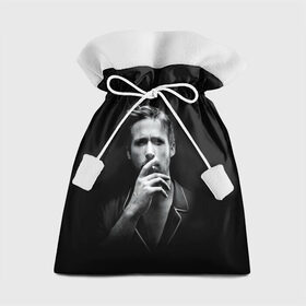 Подарочный 3D мешок с принтом Ryan Gosling в Екатеринбурге, 100% полиэстер | Размер: 29*39 см | Тематика изображения на принте: ryan gosling | актер | райан гослинг