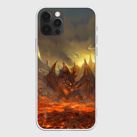 Чехол для iPhone 12 Pro Max с принтом Fire Dragon в Екатеринбурге, Силикон |  | Тематика изображения на принте: goddess of destruction | line age | line age ii | lineage ii | линейка