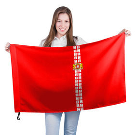 Флаг 3D с принтом Грузия, лента с гербом в Екатеринбурге, 100% полиэстер | плотность ткани — 95 г/м2, размер — 67 х 109 см. Принт наносится с одной стороны | ge | geo | georgia  | батуми | грузия | картли | кутаиси | сакартвело | тбилиси