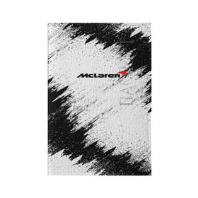 Обложка для паспорта матовая кожа с принтом McLaren в Екатеринбурге, натуральная матовая кожа | размер 19,3 х 13,7 см; прозрачные пластиковые крепления | auto | car | mclaren | race | авто | гонки | краска | краски | макларен | марка | машина