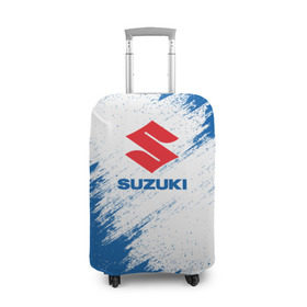 Чехол для чемодана 3D с принтом Suzuki в Екатеринбурге, 86% полиэфир, 14% спандекс | двустороннее нанесение принта, прорези для ручек и колес | auto | car | race | suzuki | авто | гонки | краска | краски | марка | машина | сузуки