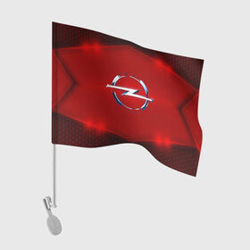Флаг для автомобиля с принтом Opel SPORT в Екатеринбурге, 100% полиэстер | Размер: 30*21 см | auto | automobile | car | carbon | machine | motor | motor car | opel | sport car | автомашина | бренд | легковой автомобиль | марка | спортивный автомобиль | тачка