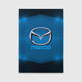 Обложка для автодокументов с принтом Mazda SPORT в Екатеринбурге, натуральная кожа |  размер 19,9*13 см; внутри 4 больших “конверта” для документов и один маленький отдел — туда идеально встанут права | Тематика изображения на принте: 