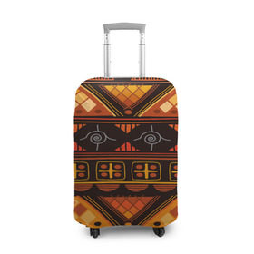 Чехол для чемодана 3D с принтом Aztec ornament в Екатеринбурге, 86% полиэфир, 14% спандекс | двустороннее нанесение принта, прорези для ручек и колес | aztec | geometry | pattern | symbol | world | ацтек | геометрия | народный | орнамент | символы | узор | этника | этнический