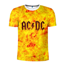 Мужская футболка 3D спортивная с принтом AC/DC Hell-Fire в Екатеринбурге, 100% полиэстер с улучшенными характеристиками | приталенный силуэт, круглая горловина, широкие плечи, сужается к линии бедра | ac dc | acdc | fire | hard rock | rock | асдс | рок | эй си ди си