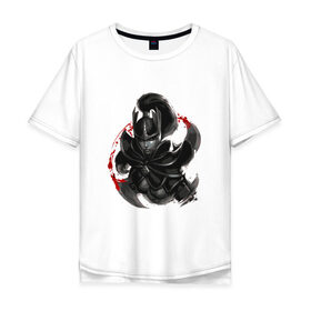 Мужская футболка хлопок Oversize с принтом Phantom Assassin dota 2 в Екатеринбурге, 100% хлопок | свободный крой, круглый ворот, “спинка” длиннее передней части | Тематика изображения на принте: 