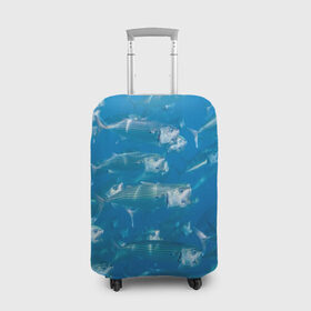Чехол для чемодана 3D с принтом Рыбы океана в Екатеринбурге, 86% полиэфир, 14% спандекс | двустороннее нанесение принта, прорези для ручек и колес | fish | fishes | pisces | море | морские обитатели | морской | океан | рыбы