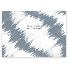 Поздравительная открытка с принтом RANGE ROVER в Екатеринбурге, 100% бумага | плотность бумаги 280 г/м2, матовая, на обратной стороне линовка и место для марки
 | auto | car | race | range | rover | авто | гонки | краска | краски | марка | машина | рендж | ровер