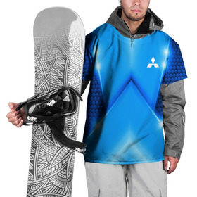 Накидка на куртку 3D с принтом Mitsubishi car sport SKY в Екатеринбурге, 100% полиэстер |  |  машина | марка | митсубиси
