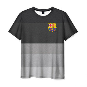 Мужская футболка 3D с принтом Барселона в Екатеринбурге, 100% полиэфир | прямой крой, круглый вырез горловины, длина до линии бедер | barca | barcelona | barsa | barselona | espaniol | fcb | forca | ispania | la liga | барса | полосатая | форза | форма
