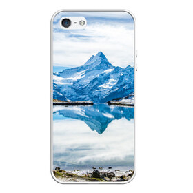 Чехол для iPhone 5/5S матовый с принтом Альпы в Екатеринбурге, Силикон | Область печати: задняя сторона чехла, без боковых панелей | австрия | альпийские горы | альпийский хребет | альпы | германия | горное озеро | горные лыжи | европа | италия | лихтенштейн | пейзаж | природа | словения | сноуборд | франция | швейцария