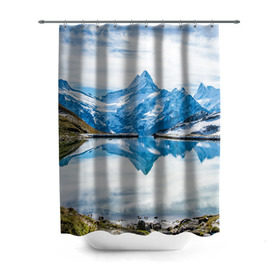 Штора 3D для ванной с принтом Альпы в Екатеринбурге, 100% полиэстер | плотность материала — 100 г/м2. Стандартный размер — 146 см х 180 см. По верхнему краю — пластиковые люверсы для креплений. В комплекте 10 пластиковых колец | австрия | альпийские горы | альпийский хребет | альпы | германия | горное озеро | горные лыжи | европа | италия | лихтенштейн | пейзаж | природа | словения | сноуборд | франция | швейцария