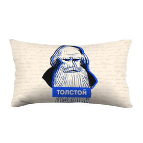 Подушка 3D антистресс с принтом Лев Толстой в Екатеринбурге, наволочка — 100% полиэстер, наполнитель — вспененный полистирол | состоит из подушки и наволочки на молнии | 