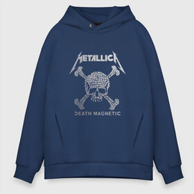Мужское худи Oversize хлопок с принтом Metallica death magnetic в Екатеринбурге, френч-терри — 70% хлопок, 30% полиэстер. Мягкий теплый начес внутри —100% хлопок | боковые карманы, эластичные манжеты и нижняя кромка, капюшон на магнитной кнопке | metallica | джеймс хэтфилд | кирк хэмметт | ларс ульрих | металлика | роберт трухильо | рок группа
